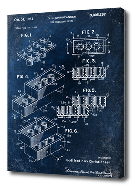 1961 building brick chalkboard patent