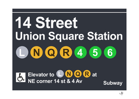 new york subway signage