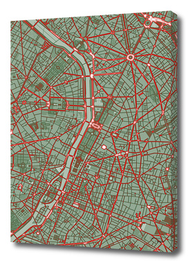 Paris city map pop