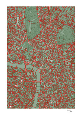 London city map pop
