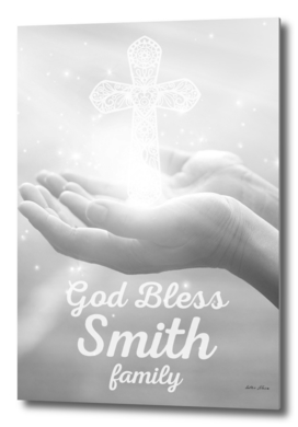 God Bless Smith Family Cross