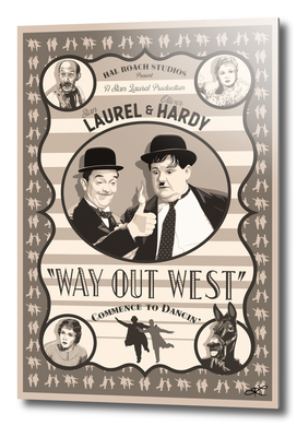 Laurel & Hardy - Way Out West (Sepia)