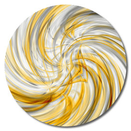 Divine Principle - gold white circle abstract wall art