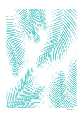 Palm Leaves - Soft Turquoise Cali Vibes #1 #tropical #decor