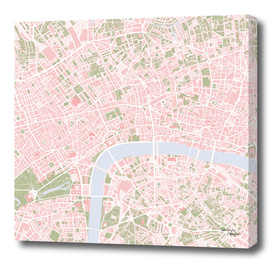 London city map vintage