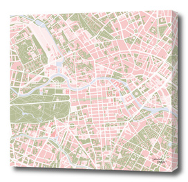 Berlin city map vintage