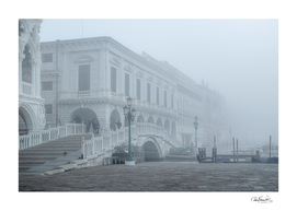 Fog Winter Scene Venice, Italy