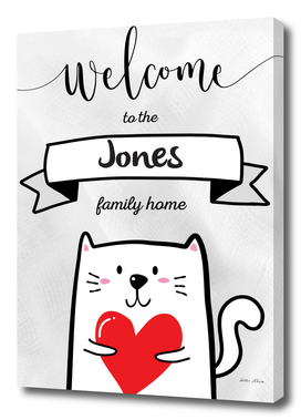 Welcome to the Jones Family Home Cat