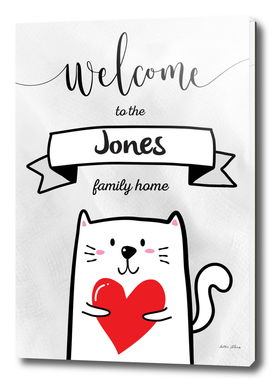 Welcome to the Jones Family Home Cat
