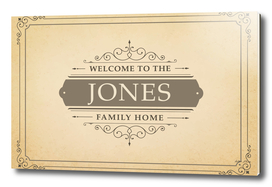 Welcome to the Jones Family Home