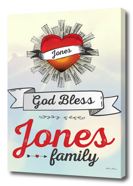 God Bless Jones Family Heart