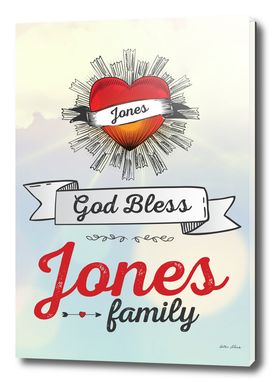 God Bless Jones Family Heart