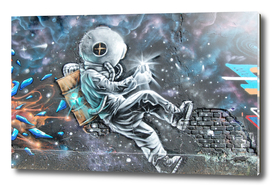 Astronaut street art