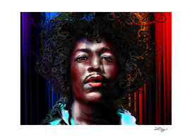 Jimi Hendrix Painted