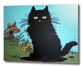 Black Cat painting
