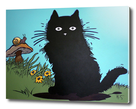 Black Cat painting