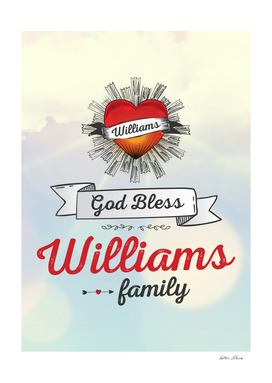 God Bless Williams Family Heart