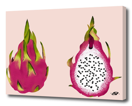 Dragonfruit - Texture Rich Food Illustration