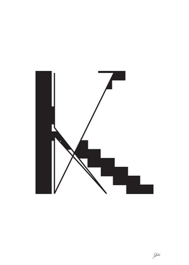 Typography letter K