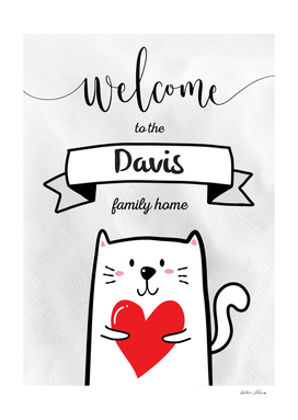 Welcome to the Davis Family Home Cat