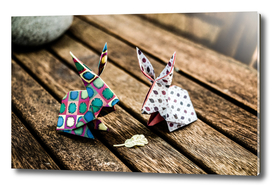Origami bunnies