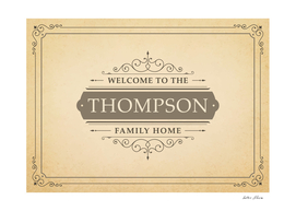 Welcome to the Thompson Family Home