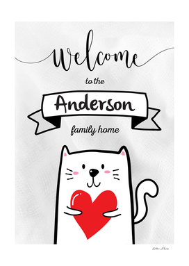 Welcome to the Anderson Family Home Cat