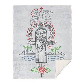 Jesus Christ and indigenous symbols
