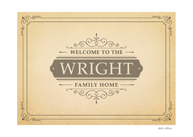 Welcome to the Wright Family Home