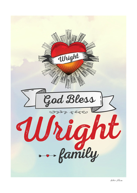 God Bless Wright Family Heart