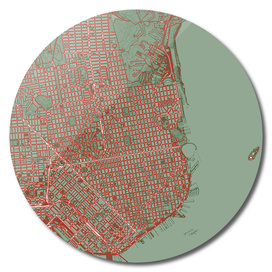 San Francisco city map pop