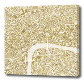 London city map gold