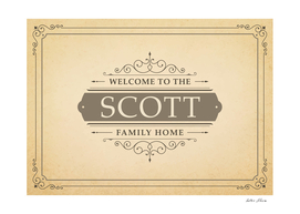 Welcome to the Scott Family Home