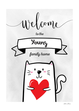 Welcome to the Young Family Home Cat