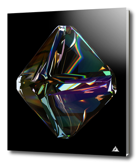 Dispersion Colorful Diamond on black