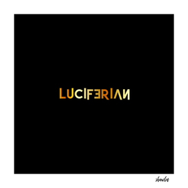 Luciferian- A symbol of satanic god Lucifer in gold