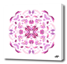 Pink Painterly Mandala - Free Spirit - Boho