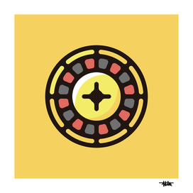 Roulette : Minimalistic icon series