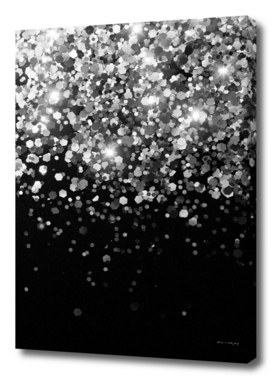 Silver Gray Black Glitter #3 (Faux Glitter - Photography)