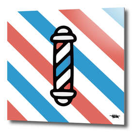 Barber pole : Minimalistic icon series