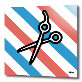 Hair Cutting shears : Minimalistic icon series