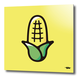 Sweet corn : Minimalistic icon series
