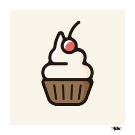 Cupcake : Minimalistic icon series