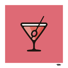 Cocktail : Minimalistic icon series