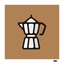 Espresso pot : Minimalistic icon series