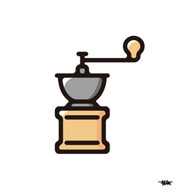 Coffee grinder : Minimalistic icon series