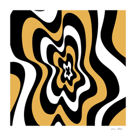 Abstract pattern - bronze and white.