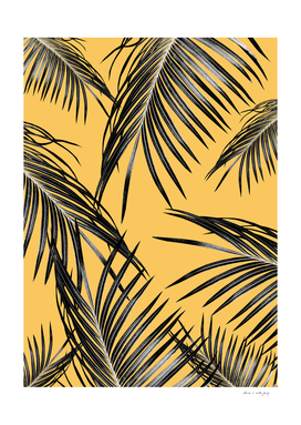 Black Palm Leaves Dream #6 #tropical #decor #art