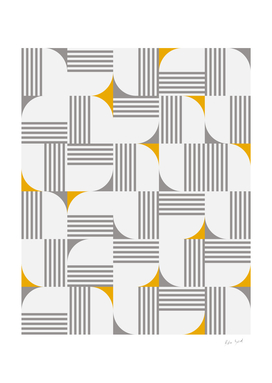 MODERN Geometric Triangle and Stripes Pattern minimal