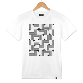 MODERN Geometric Pattern Black and White